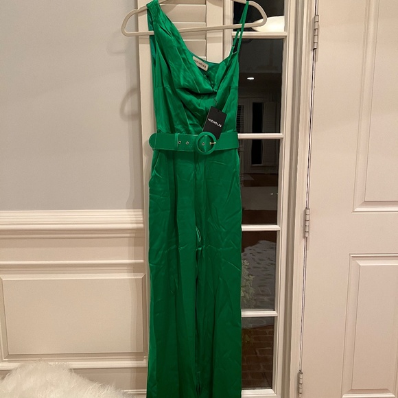 NICHOLAS silk green Vera jumpsuit Size 0 Retail $595 - Picture 6 of 7